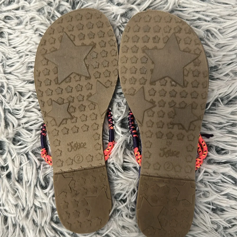 5/$15 Justice Cork Sandals